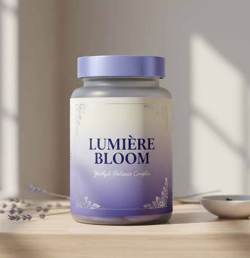 Lumiere Bloom plant-based wellness complex bottle